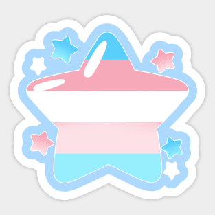 LGBTQ+ Pride Flag Stars - Transgender Sticker